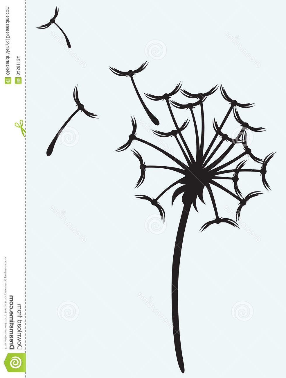 Blowing Dandelion Drawing | Free download on ClipArtMag