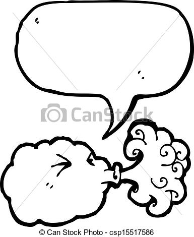 385x470 Cartoon Cloud Blowing Wind