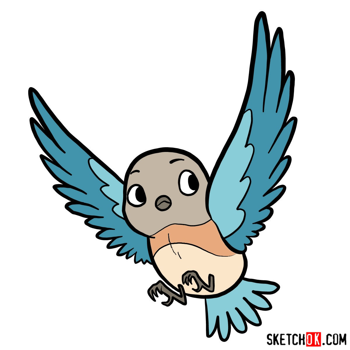 1200x1200 How To Draw Beatrice As A Bluebird