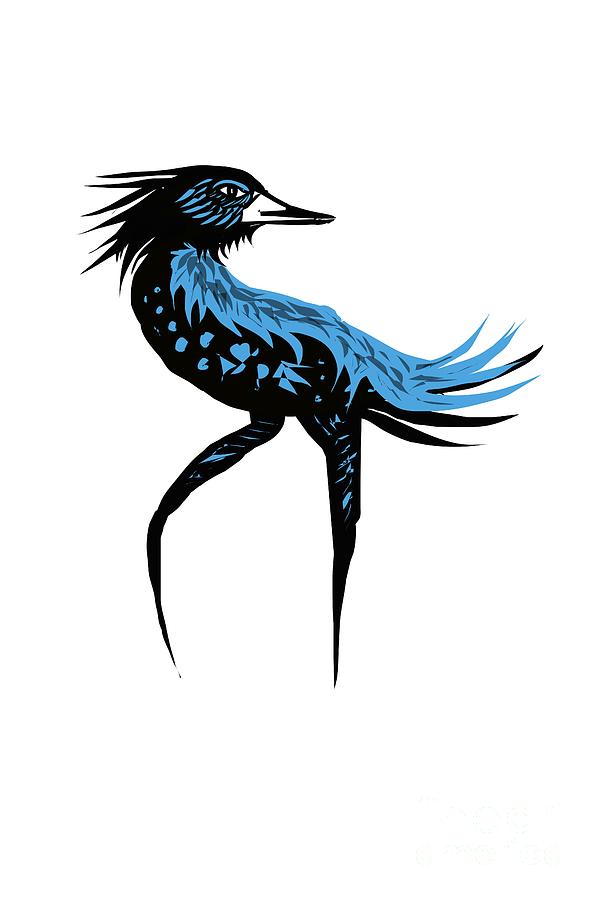 600x900 Blue Bird Drawing