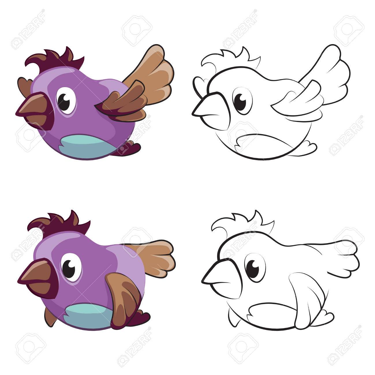 1299x1300 Blue Bird Flying Coloring