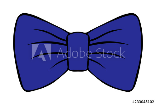 500x339 Children's Illustration Of Bow Costume Butterfly Dark Blue Vector
