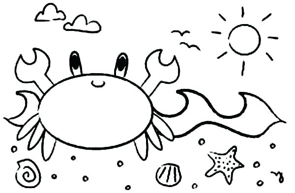 600x393 Crab Coloring Sheet Printable Paint