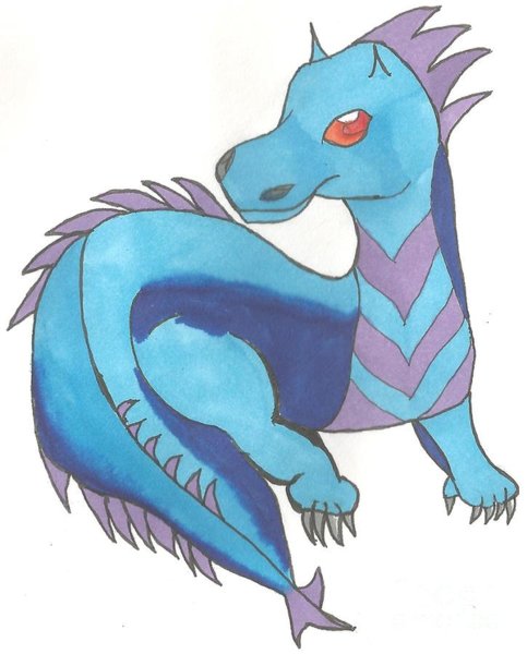 483x600 Blue Dragon Drawings