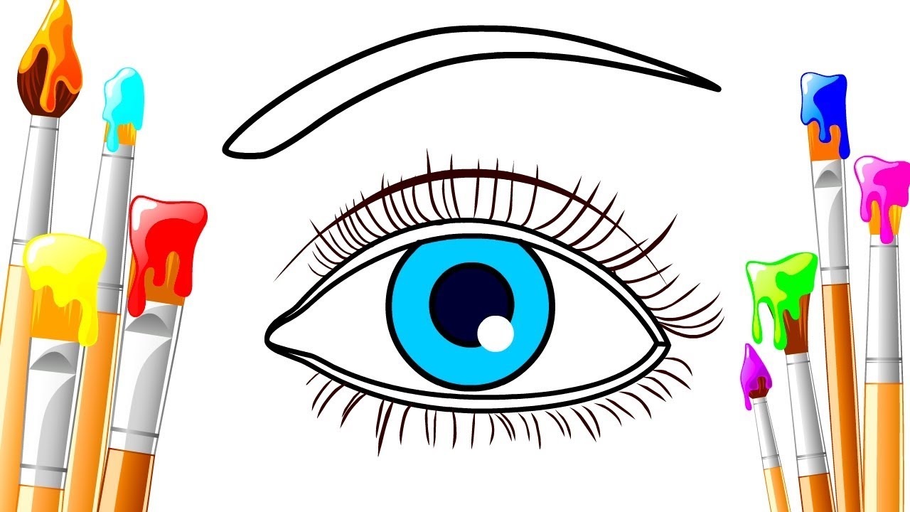 1280x720 How To Draw Realistic An Blue Eyes Easy Step