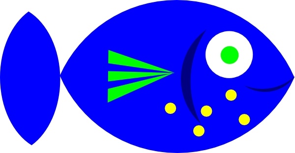 600x313 Blue Fish Clip Art Free Vector In Open Office Drawing