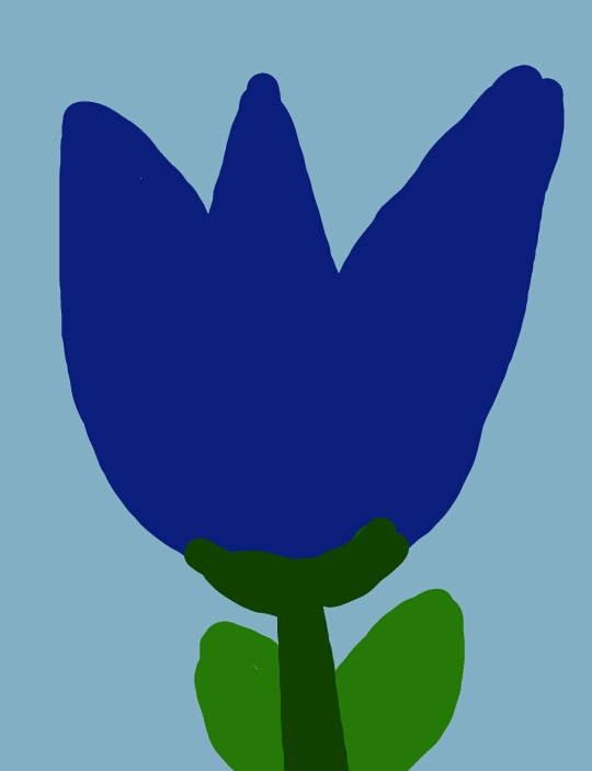 540x703 Blue Flower Drawing Drawings Only