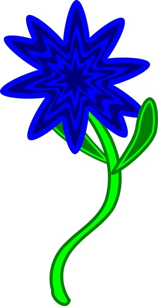311x600 Triptastic Blue Flower Free Vector In Open Office Drawing