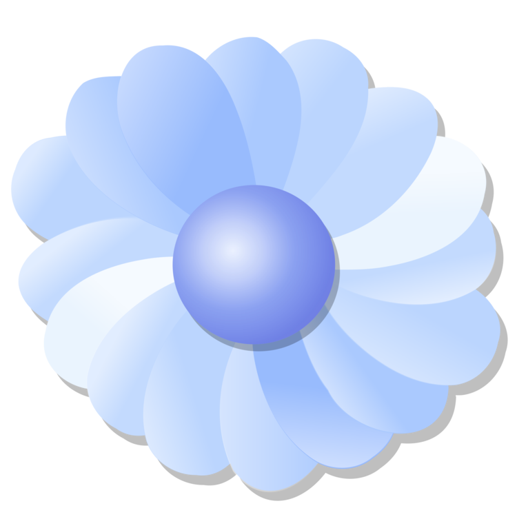 750x750 Blue Drawing Cartoon Flower Rose Cc0