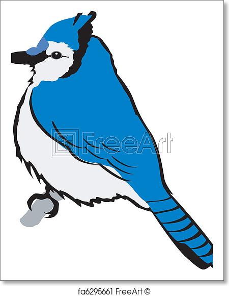 450x580 Free Art Print Of Blue Jay Freeart
