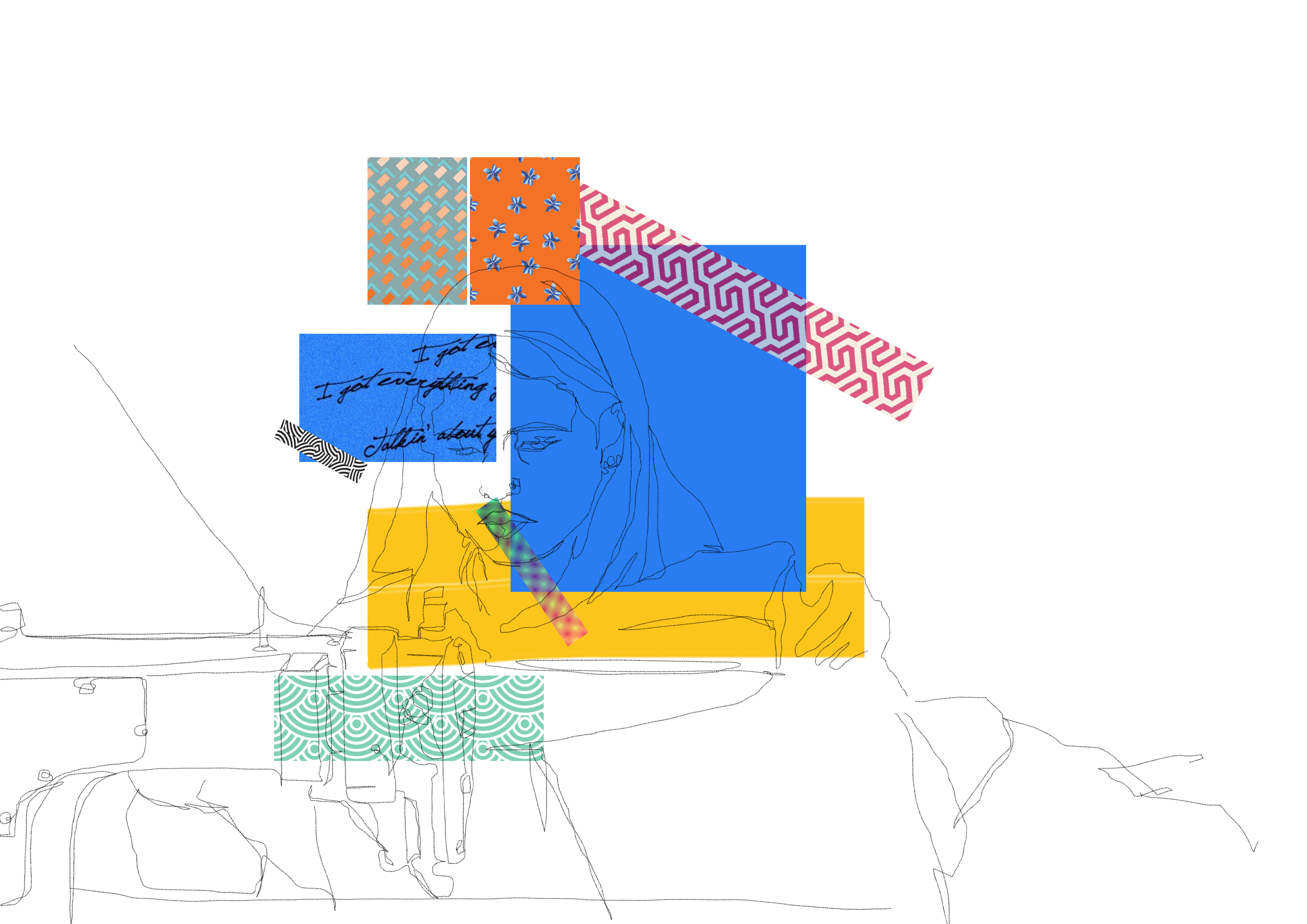 4961x3508 Line Drawings