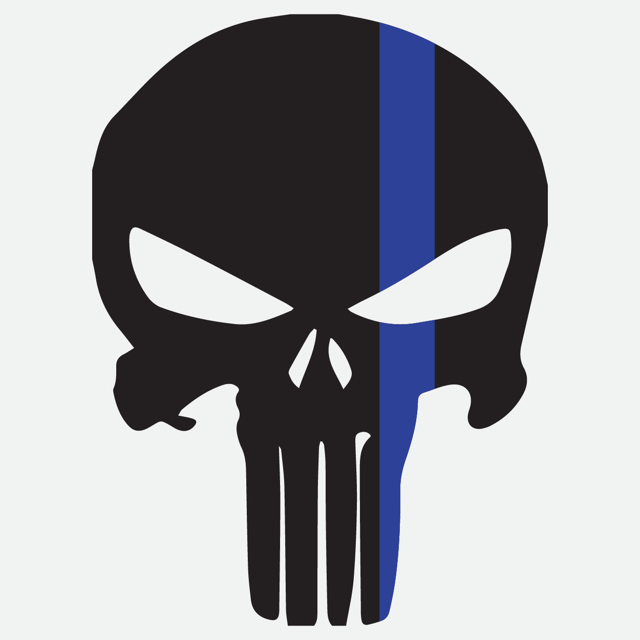 1250x1250 Thin Blue Line Skull Jsf Designs