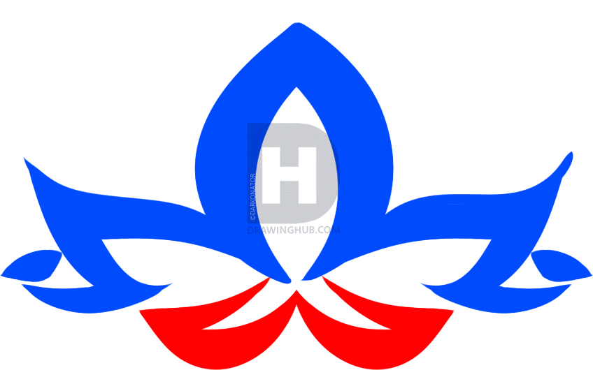 848x530 How To Draw A Lotus Tattoo, Step