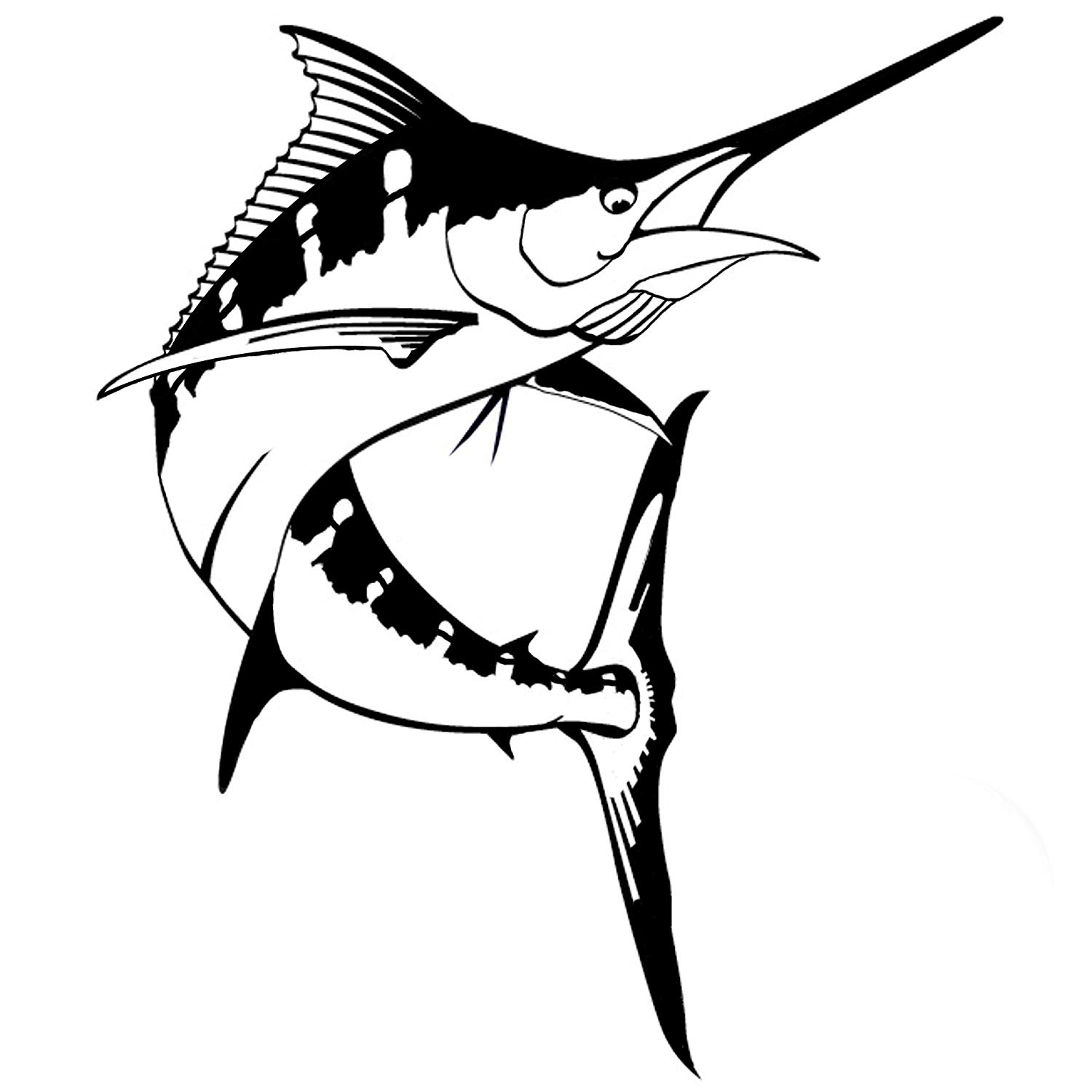 Blue Marlin Drawing Free download on ClipArtMag