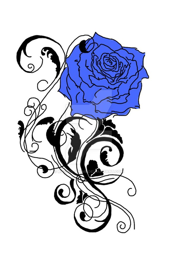 600x855 Blue Rose