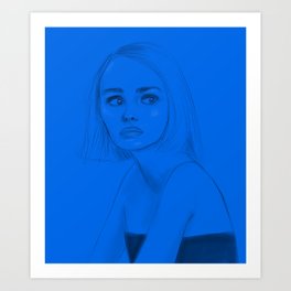 264x264 Blue Rose Art Prints