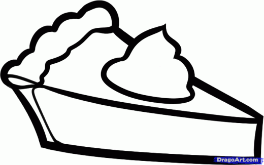 520x326 Learn How To Draw Pumpkin Pie, Thanksgiving, Seasonal, Free Step