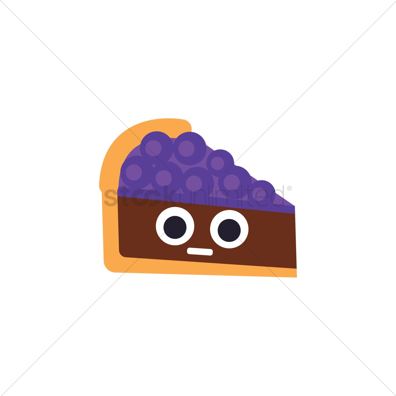 1300x1300 Blueberry Pie Vector Image