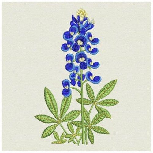 500x500 Bluebonnet Embroidery Design It's A Texas Thing Machine