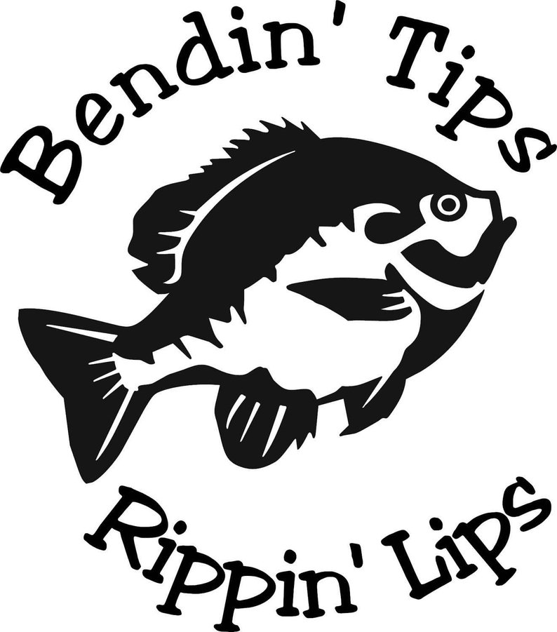 794x901 Bendin' Tips Rippin' Lips Bluegill Freswater Fishing Etsy