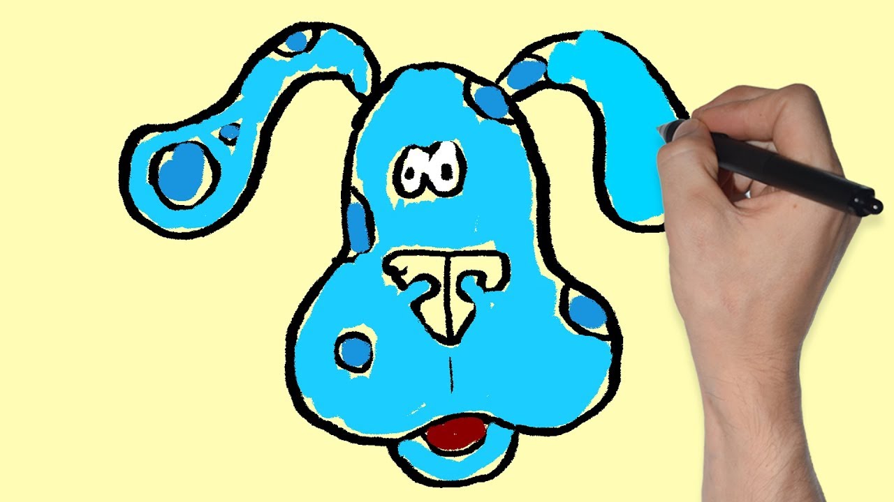 1280x720 How To Draw Blue From Blues Clues Nick Jr