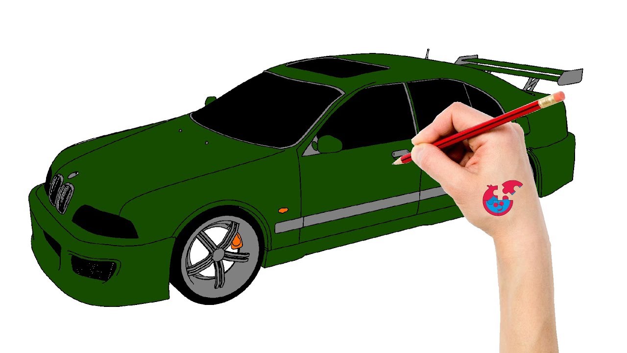 1280x720 Learning How To Draw Cars For Toddlers Bmw