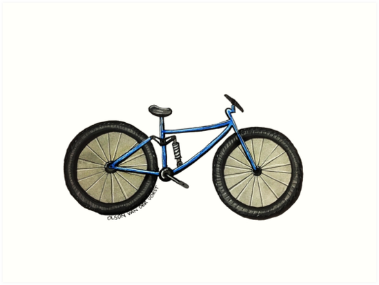 549x413 Bike Drawing Art Prints