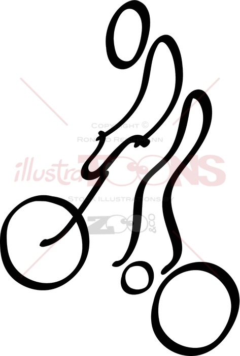 473x700 Stick Man Performing A Jump On A Bmx Bike