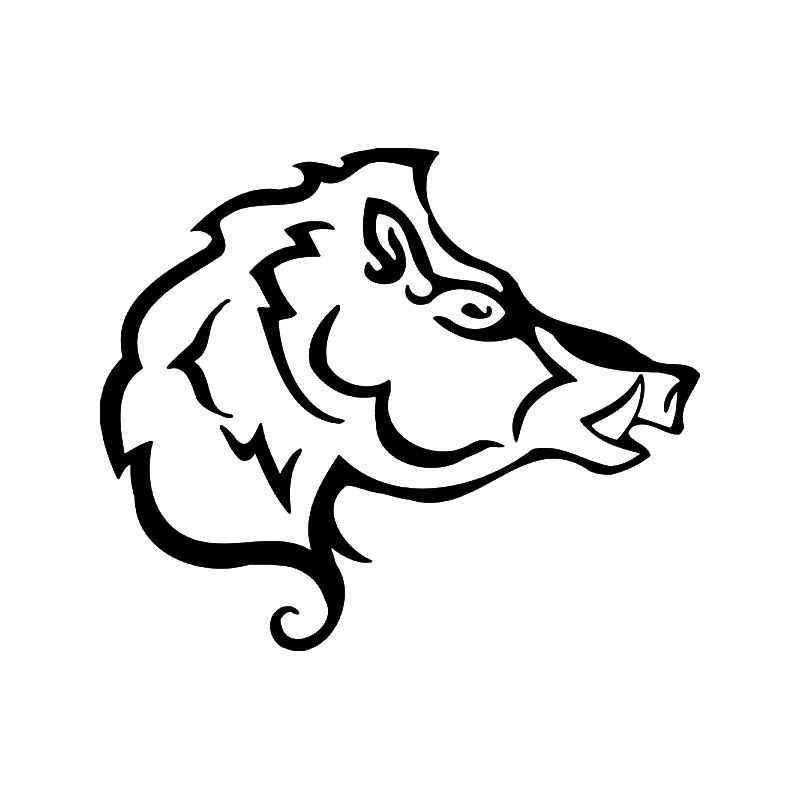 800x800 Boar Drawing Tribal For Free Download