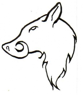 288x330 Georgia National Guard Boars Head Clipart