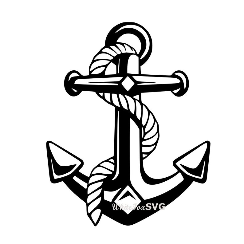 794x794 Anchor With Rope Seaman Sailor Sailorman Boat Ship Sea Ocean Etsy