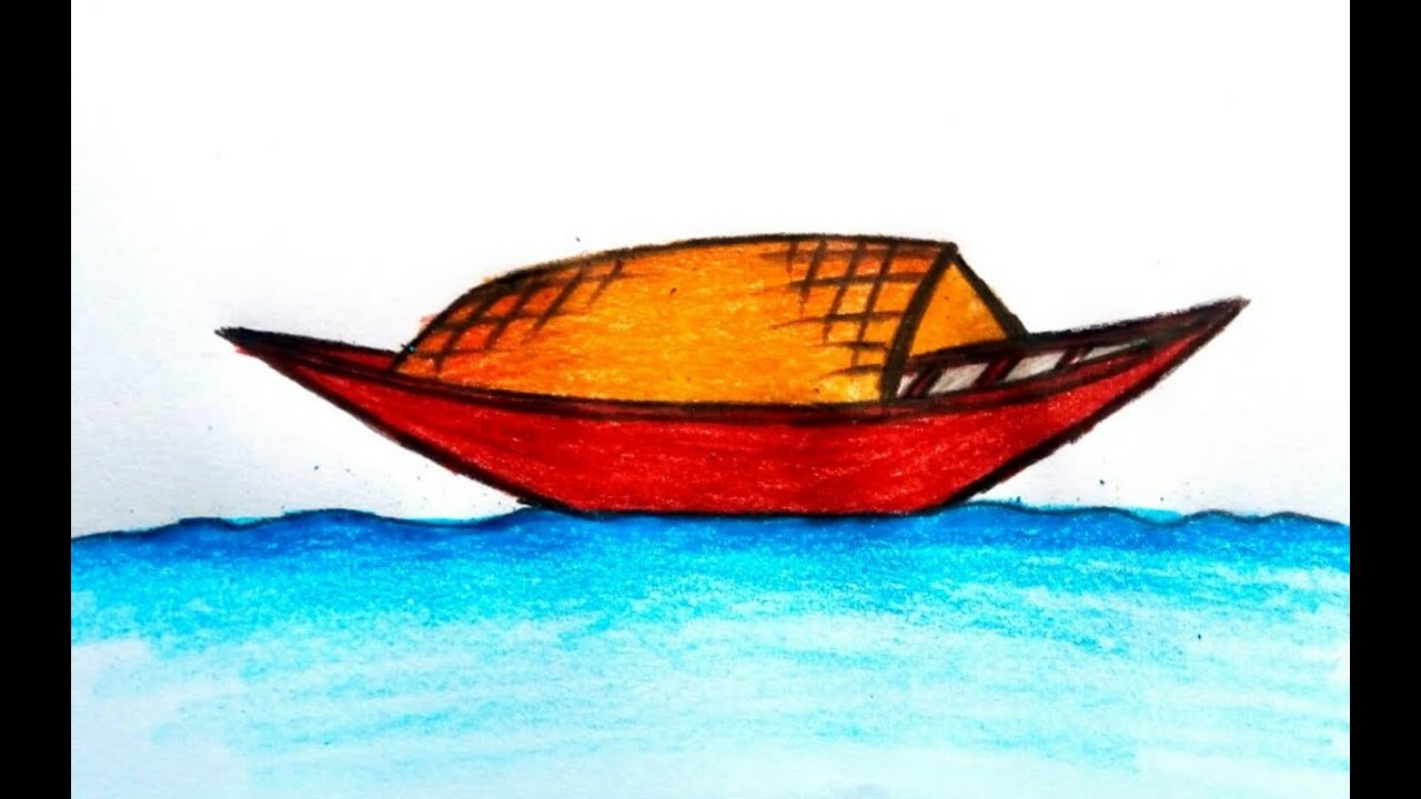 1280x720 How To Draw A Boat For Kids Easy Drawing