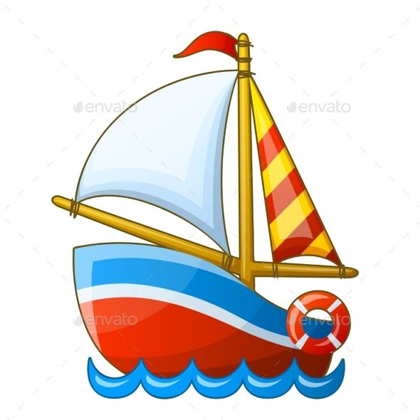590x590 Sailing Vessel Isolated On White Background