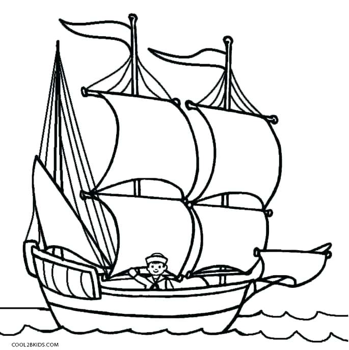 685x687 Boat Coloring Pages For Preschoolers Boats Coloring Pages Boat