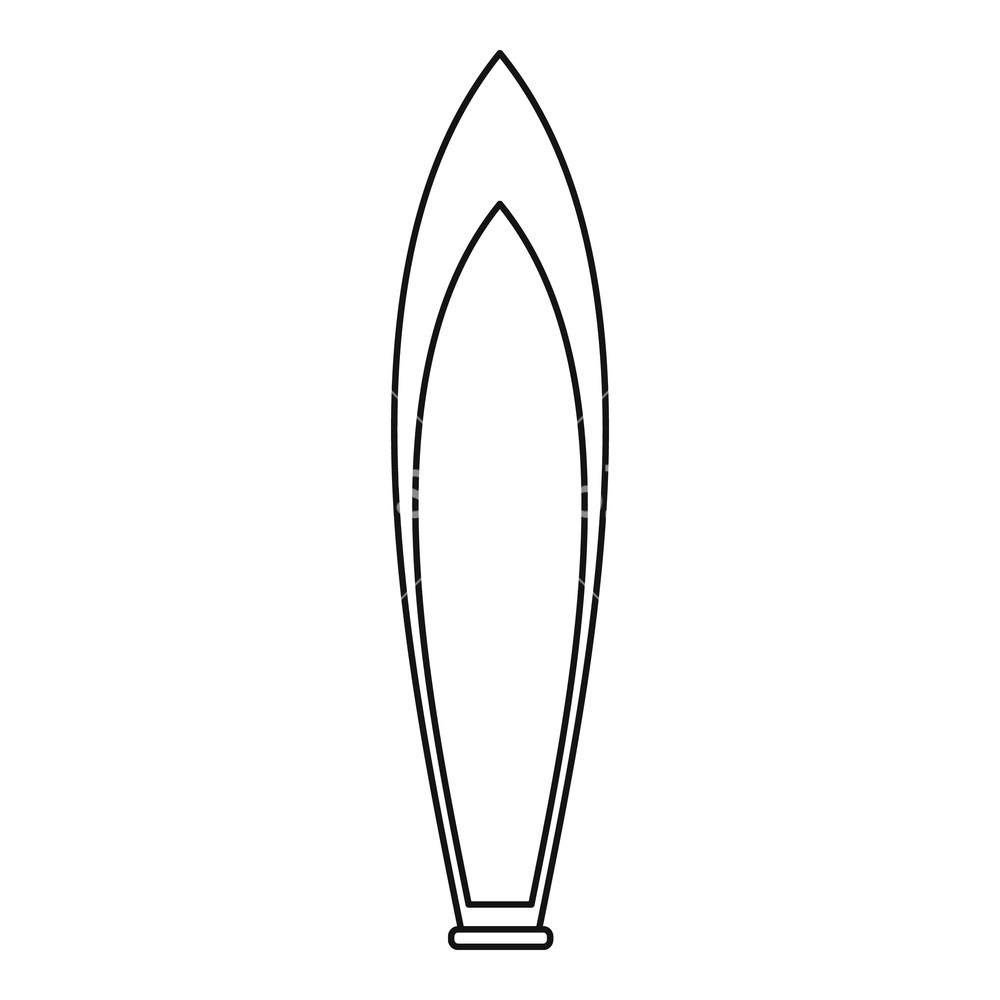 1000x1000 Boat Icon Outline Illustration Of Boat Vector Icon For Web