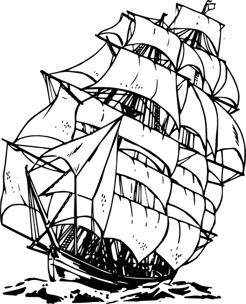 480x595 Ship Sketch Transparent Png Clipart Free Download