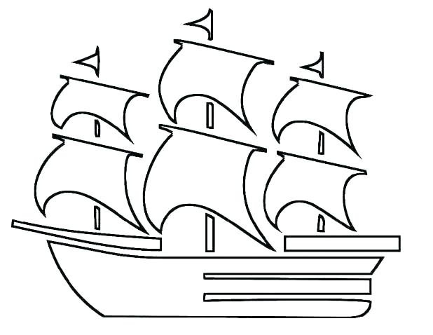 Boat Outline Drawing | Free download on ClipArtMag