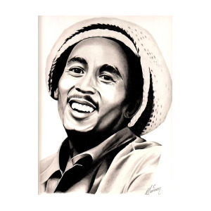 300x300 Bob Marley Drawing