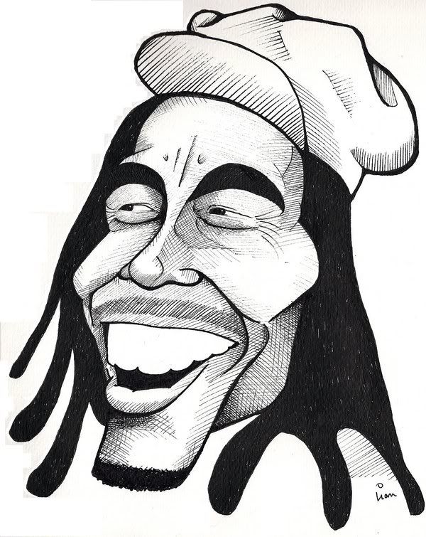 600x755 Caricatura I Bob Marley Caricature Tattoo Pictures My Heroes