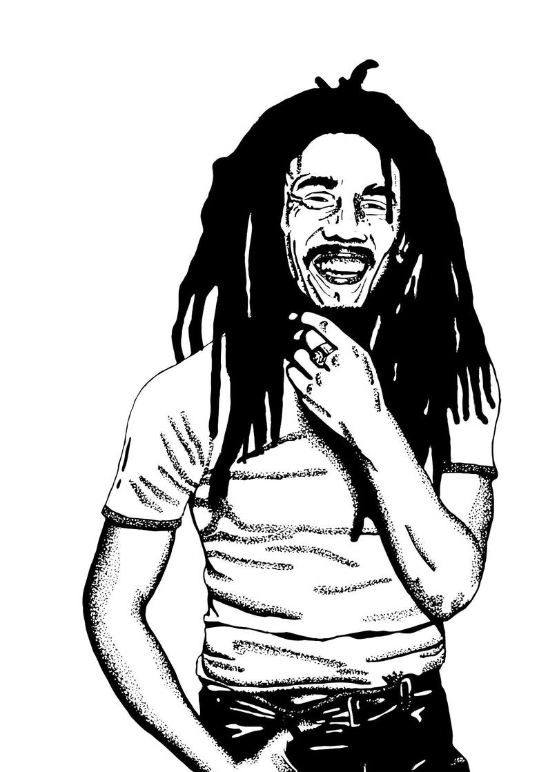 Bob Marley Drawing | Free download on ClipArtMag