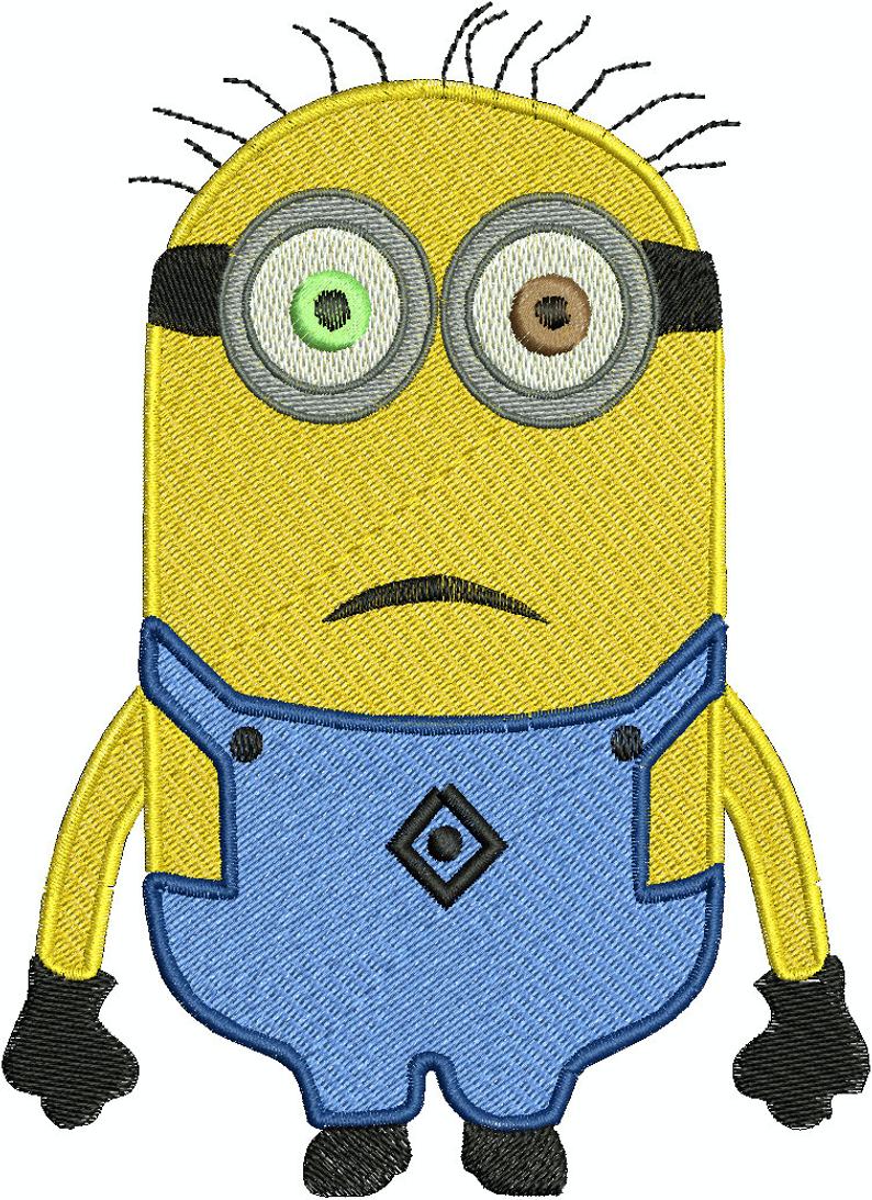 794x1093 Bob Minion Machine Embroidered Sizes Embroidery Etsy