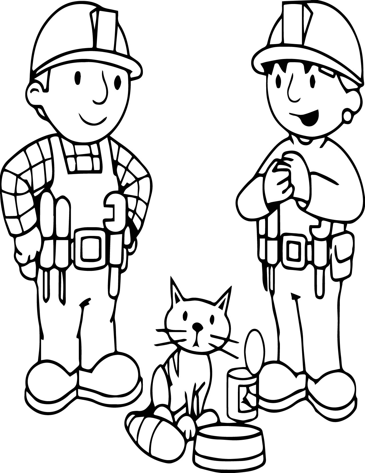 1278x1652 Bob The Builder Cat And Friends Coloring