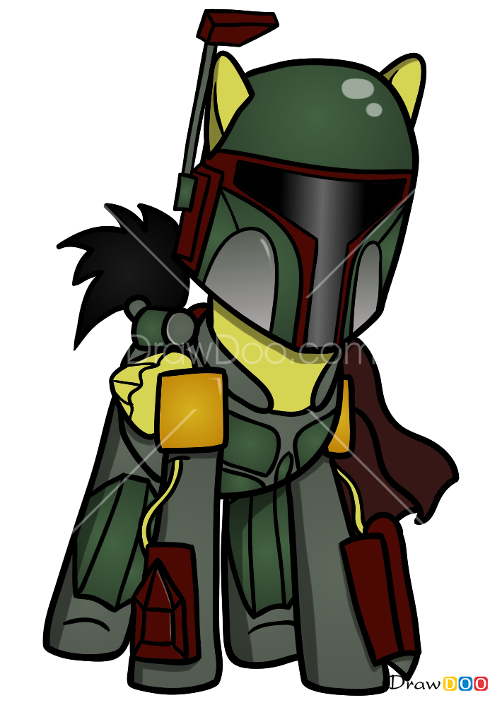 710x998 how to draw boba fett, my star wars pony