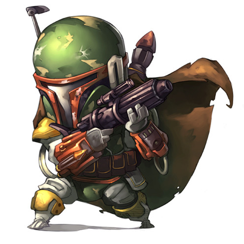 496x496 Drawing Illustration Chibi Anime Painting Star Wars Concept Art