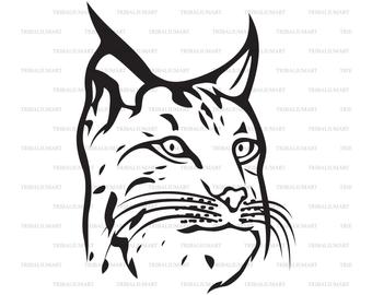 340x270 Bobcat Head Etsy
