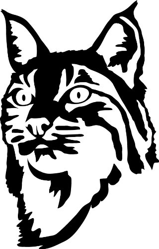 320x500 Bobcat Face Wall Decal