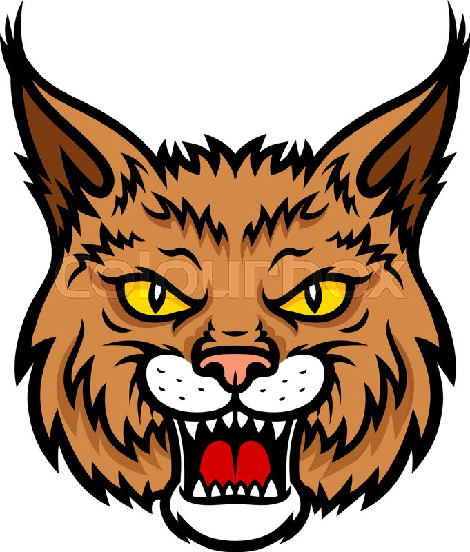681x800 Bobcat Lynx Vector Mascot Icon Of Wild Stock Vector Colourbox