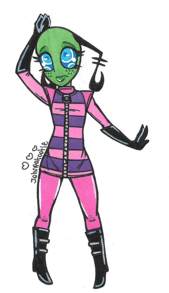 594x1024 Complete Drawing Process Loli Invader Zim Amino