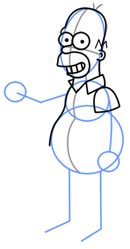 260x497 How To Draw Homer Simpson