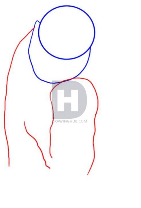 489x720 How To Draw A Polar Bear, Step